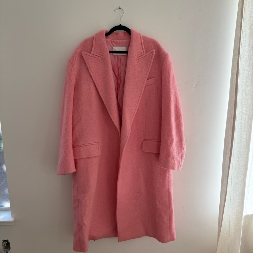 The Frankie Shop Pink Teddy Jacket